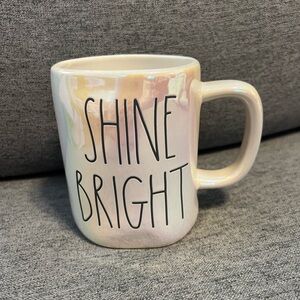 Iridescent Rae Dunn Shine Bright Coffee mug